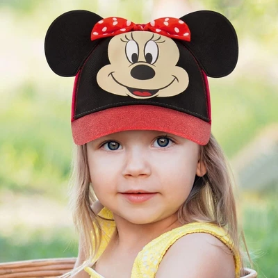 Disney Girls Minnie Mouse Glitter Baseball Cap