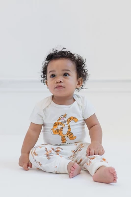 Disney Winnie The Pooh Tigger Cuddly Snap Bodysuits And Pants Newborn To Infant