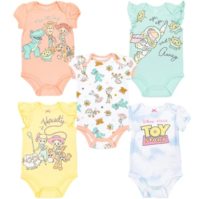 Disney Classics 101 Dalmatians Bambi Dumbo 5 Pack Short Sleeve Bodysuits - Image 9