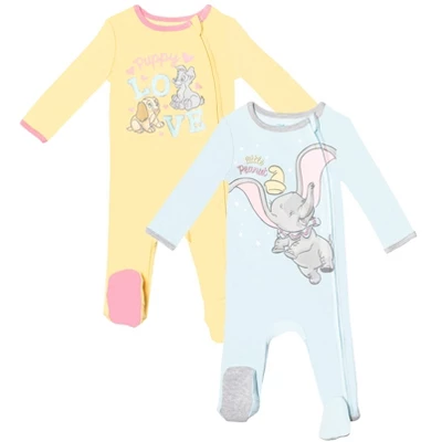 Disney Classics Lady And The Tramp Dumbo 2 Pack Sleep N' Play Coveralls - Image 8