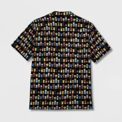 Men's Disney 100 Unified Characters Woven Button-Up Shirt - Black - Disney Store
