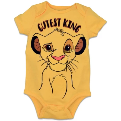 Disney Mickey Mouse Lion King Winnie The Pooh Pixar Toy Story Finding Nemo Baby 5 Pack Bodysuits Newborn To Infant - Image 7
