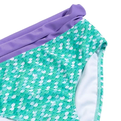 Disney The Little Mermaid Princess Ariel Girls Rash Guard And Bikini Bottom Little Kid To Big Kid - Image 6