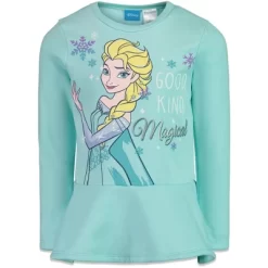 Disney Frozen Princess Anna Elsa Girls Sweatshirt And Leggings Outfit Set Little Kid To Big Kid