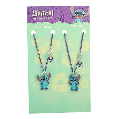 Disney Girls Lilo & Stitch Best Friends Necklace Set Of 2 With BFF Charm, 18" - Image 6