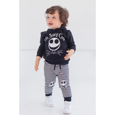 Disney Jack Skellington Baby Hoodie And Pants Outfit Set