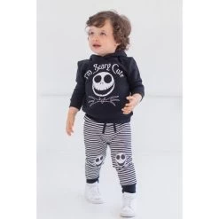 Disney Jack Skellington Hoodie And Pants Outfit Set