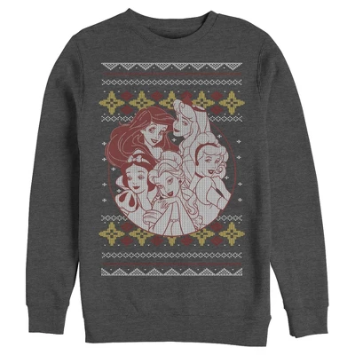 Men's Disney Princesses Ugly Christmas Favorite Sweatshirt - Image 2