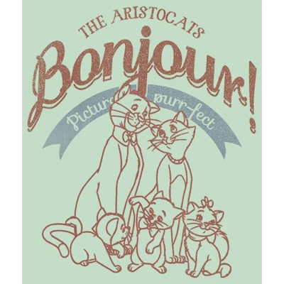 Disney Girl's Aristocats Retro Picture Purr-fect T-Shirt
