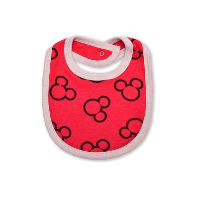 Disney Boy's 3-Pack Mickey Mouse Long Sleeve Baby Bodysuit Creeper, Bib And Jogger Pant Set For Infant - Image 5