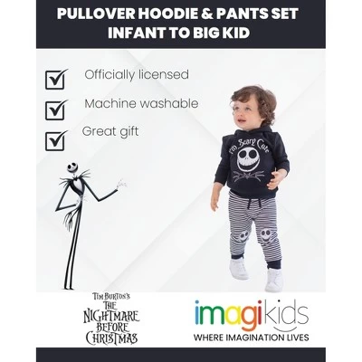 Disney Jack Skellington Baby Hoodie And Pants Outfit Set - Image 4