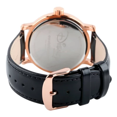 Men's Disney Mickey And Minnie Shinny Vintage Articulating Watch With Alloy Case - Black - Image 2