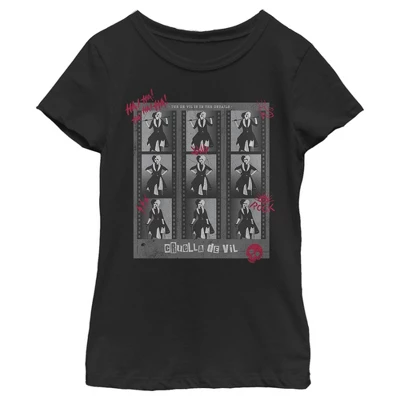 Disney Girl's Cruella Photo Negatives T-Shirt - Image 3