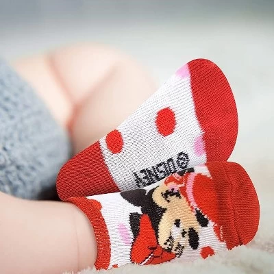 Disney Baby Girl 12 Pack Socks, Newborn Essentials For Girls (0-24M)