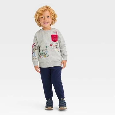 Toddler Boys' Disney Printed Sweatshirt - Gray - Image 2