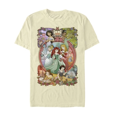 Men's Disney Princesses Vintage Collage T-Shirt - Image 5