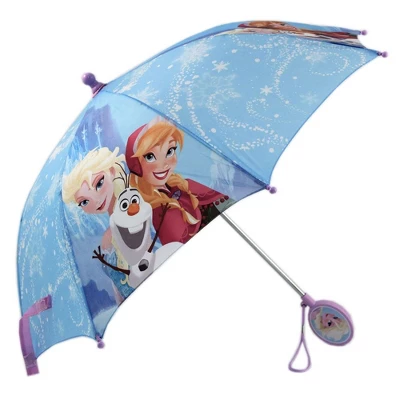 Disney Frozen Elsa And Anna Girl’s Umbrella And Raincoat Set, Kids Ages 4-7 - Image 4