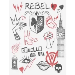 Disney Women's Cruella Rebel Icons T-Shirt