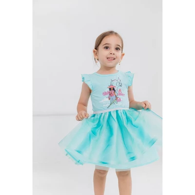 Disney Lilo & Stitch Raya And The Last Dragon Encanto Moana Mirabel Sisu Girls Dress Tulle Dress Little Kid To Big Kid
