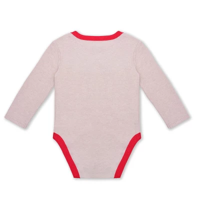 Disney Boy's 3-Pack Mickey Mouse Long Sleeve Baby Bodysuit Creeper, Bib And Jogger Pant Set For Infant - Image 4