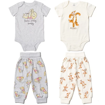 Disney Winnie The Pooh Tigger Cuddly Snap Bodysuits And Pants Newborn To Infant - Image 8