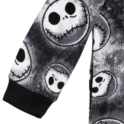 Disney Nightmare Before Christmas Jack Skellington Fleece Zip Up Hoodie Toddler - Image 5