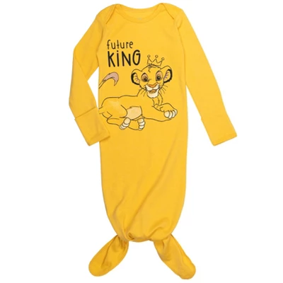 Disney Lion King Simba Sleeper Gown And Hat Newborn To Infant - Image 2