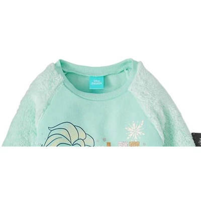 Disney Frozen Elsa Girls Fleece Sweatshirt & Pants - Image 6