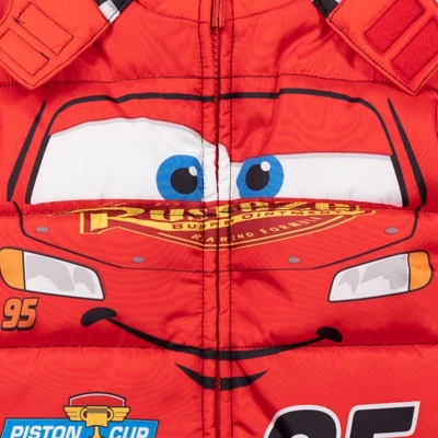 Disney Pixar Cars Lightning McQueen Winter Coat Puffer Jacket Little Kid - Image 7