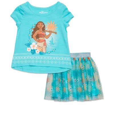 Disney Moana Girls T-Shirt And Skirt Little Kid To Big Kid - Image 9
