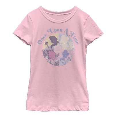 Girl's Disney Princesses Once Upon A Time Profile T-Shirt - Image 2