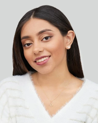 Disney Mickey Mouse 14k Outlined Silhouette Pendant Necklace, 18" - Image 2