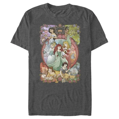 Men's Disney Princesses Vintage Collage T-Shirt - Image 4