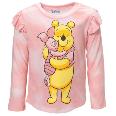 Disney Winnie The Pooh Baby Girls Pullover Fleece Sweatshirt And Leggings Outfit Set Infant - Image 2