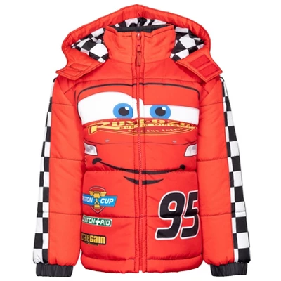 Disney Pixar Cars Lightning McQueen Winter Coat Puffer Jacket Little Kid - Image 2