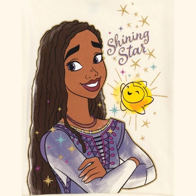 Disney Wish Asha Star Girls Fleece Sweatshirt And Pants Set Toddler To Little Kid - Image 3