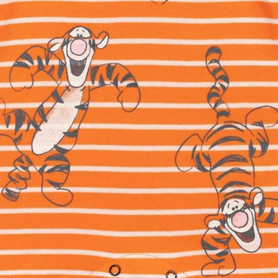 Disney Winnie The Pooh Tigger Tiger Pig 2 Pack Rompers Orange/Yellow - Image 5