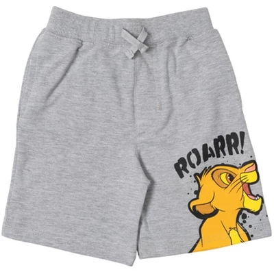 Disney Mickey Mouse Pixar Cars Lion King Pixar Toy Story Simba Pumbaa Timon Woody Fleece 2 Pack Shorts Toddler To Little Kid - Image 2