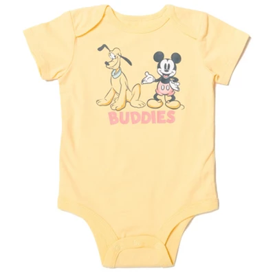 Disney Mickey Mouse Pluto Baby Snap Bodysuits And Pants Newborn To Infant - Image 3