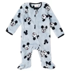 Disney Mickey Mouse Baby Fleece 2 Pack Coveralls Newborn