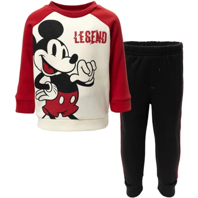 Disney Mickey Mouse Goofy Donald Duck Pluto Baby Fleece Pullover T-Shirt And Pants Infant - Image 13