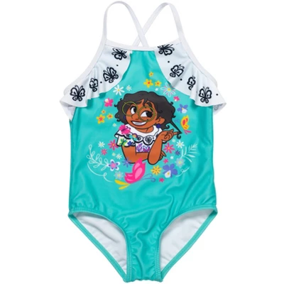 Disney Encanto Mirabel Girls One Piece Bathing Suit Little Kid To Big Kid - Image 8
