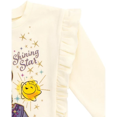 Disney Wish Asha Star Girls Fleece Sweatshirt And Pants Set Toddler To Little Kid - Image 4