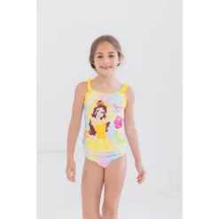 Disney Princesses,Princess Ariel Girls Tankini Top And Bikini Bottom Swim Set Little Kid To Big Kid