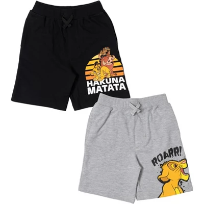 Disney Mickey Mouse Pixar Cars Lion King Pixar Toy Story Simba Pumbaa Timon Woody Fleece 2 Pack Shorts Toddler To Little Kid - Image 7