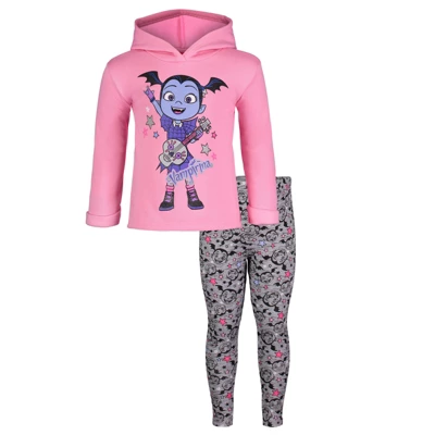 Disney Vampirina Girls Pullover Fleece Hoodie And Leggings Outfit Set Little Kid To Big Kid - Image 8