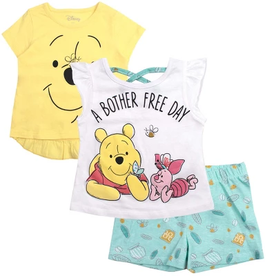 Disney Girl's 3-Pack Fancy Nancy Short Set With Tee, Tank Top And Print Shorts For Infants - Image 6