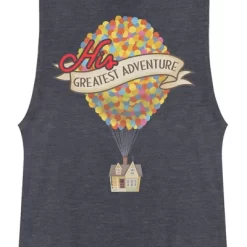 Disney Junior's Up Valentine's Day His Greatest Adventure Festival Muscle Tee