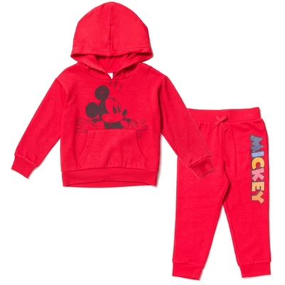 Disney Mickey Mouse Baby Fleece Pullover Hoodie And Jogger Pants Set Infant - Image 7