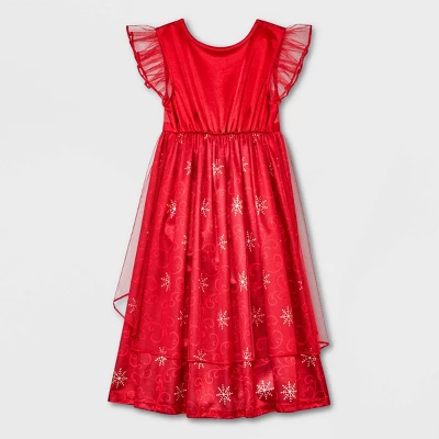 Toddler Girls' Disney Princess Fantasy NightGown - Red